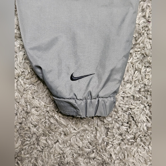 Vintage Nike Jacket Men’s Embroidered Swoosh Logo Gray Spell Out Full Zip Coat M - Picture 3 of 14